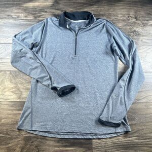 Nike Running Shirt Womens Medium Gray 1/4 Zip Element‎ Gym Training Athleisure